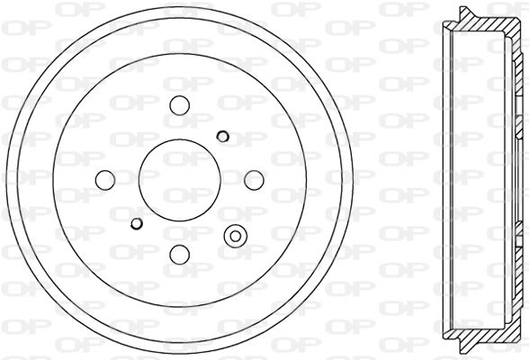 OPEN PARTS Тормозной барабан BAD9071.10